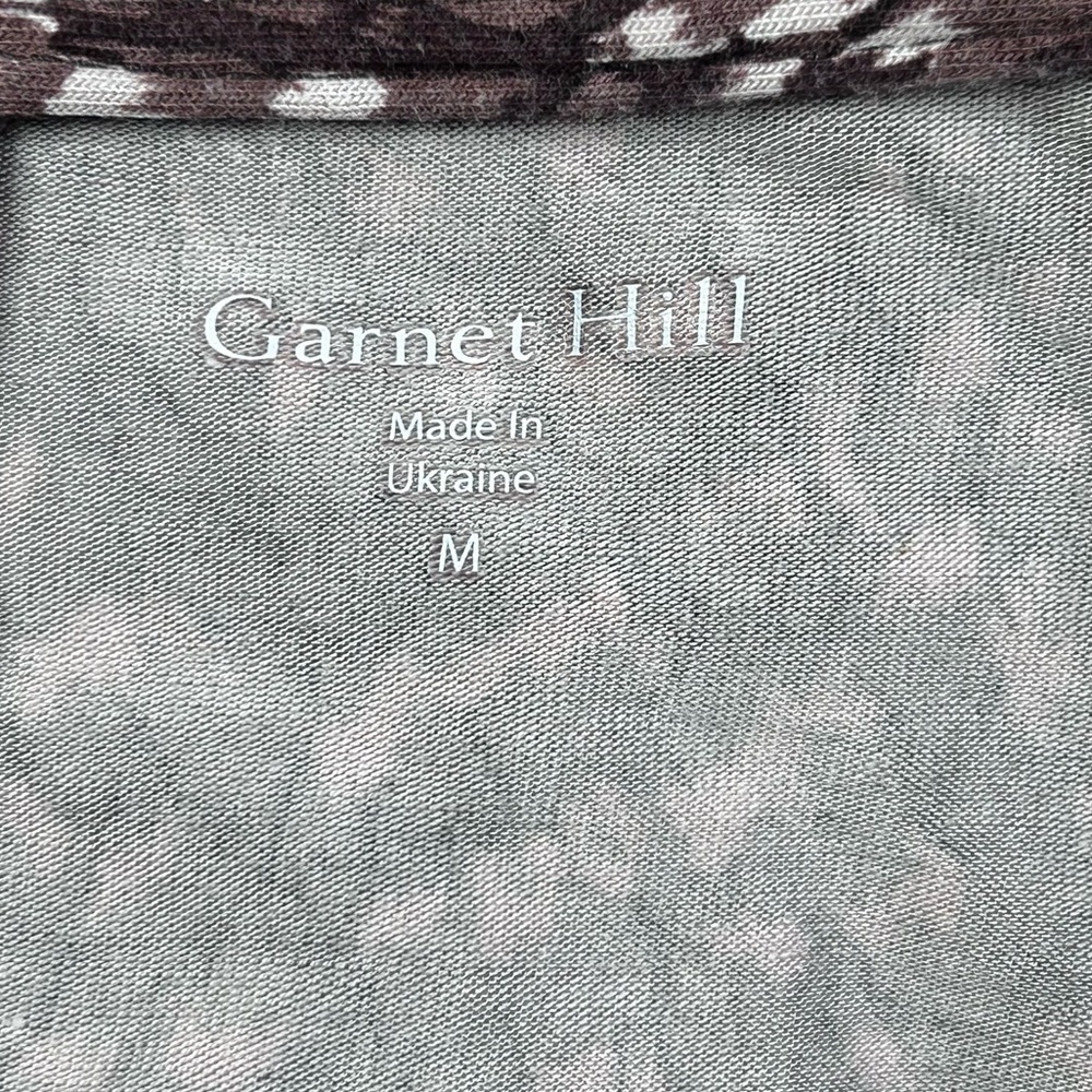 Garnet Hill Faux Wrap Knit Dress M Batwing Blouson Closet Staple Earth Tones - Picture 6 of 8